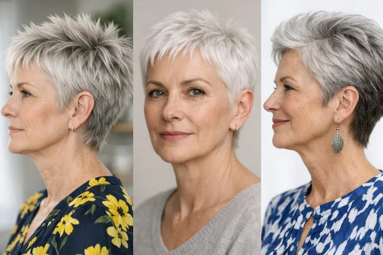 24 Edgy Choppy Pixie Haircuts for Women Over 50