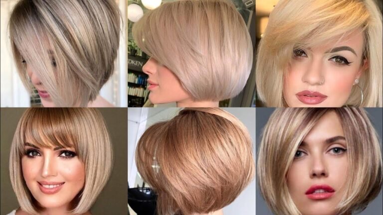 Short Bob Hairstyles for Thin Fine Hair With a Round Face