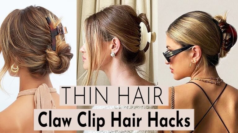 20 Claw Clip Hairstyles for Thin Fine Hair