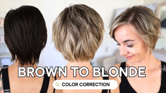 Dark Roots Blonde Balayage Bobs