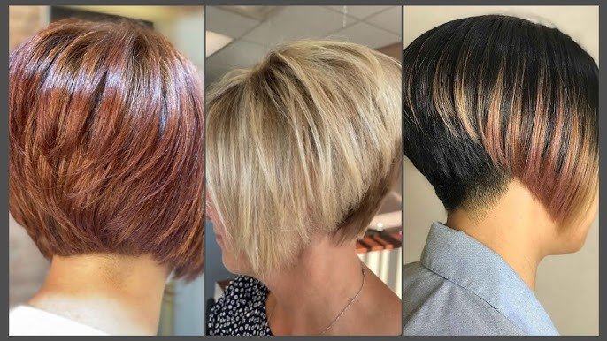 Stacked bob hairstyles for fine hair