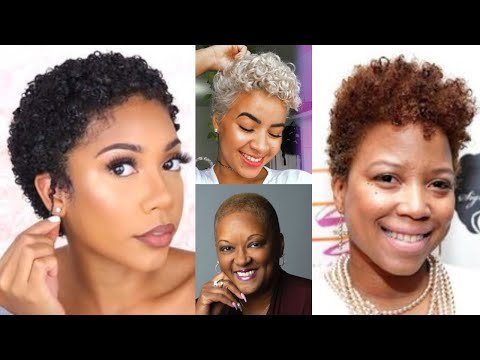 Coily Pixie Cut For Black Women