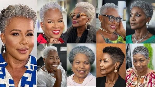 Hairstyles for Older Black Women with Gray Hair