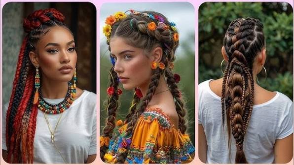 Mexican braid hairstyle