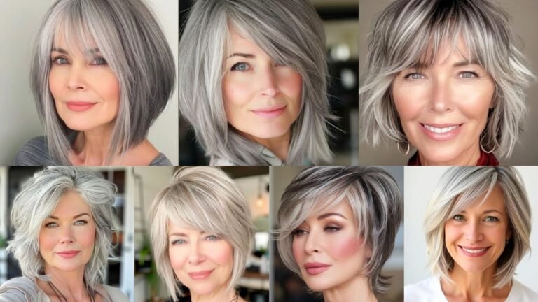 Layered Bob Hairstyles for Older Women