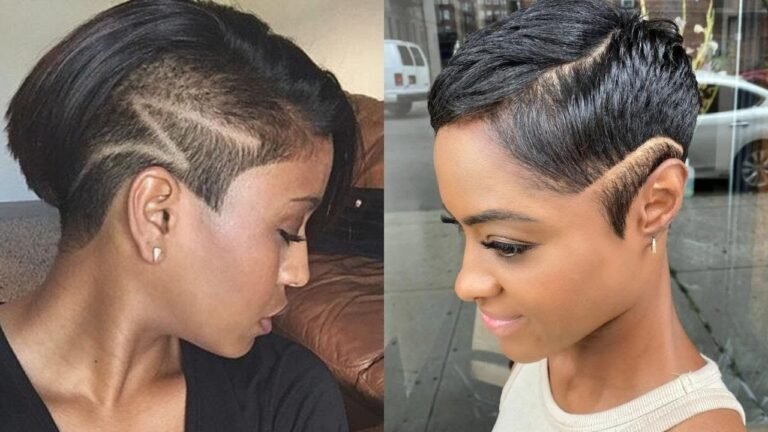 Side Shaved hairstyles for black women