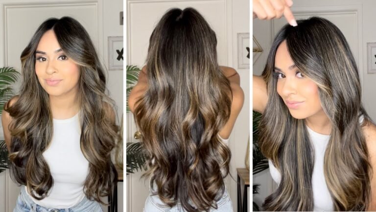 Light Brown Hair With Blonde Balayage Highlights