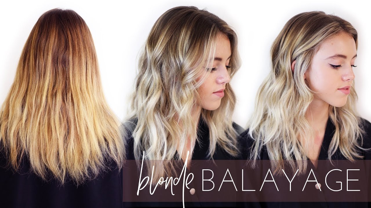 Cool Ash Blonde Balayage on Dark Hair
