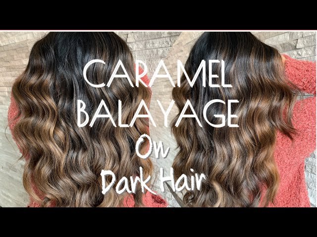 Warm Caramel Balayage Highlights