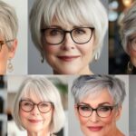 Short Hairstyles with Glasses Over 50