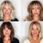 Medium Length Haircuts With Bangs Over 50